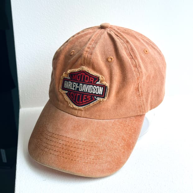 할리 데이비슨 모터 사이클 피그먼트 다잉 볼 캡