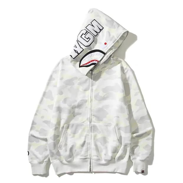 베이프 샤크후드 화이트