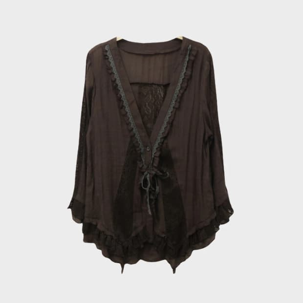 BURIKKO 레이스 블라우스 66733