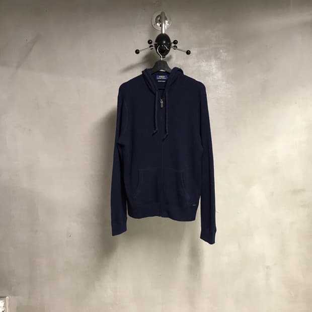 폴로 랄프로렌 캐시미어 후드집업 네이비 M