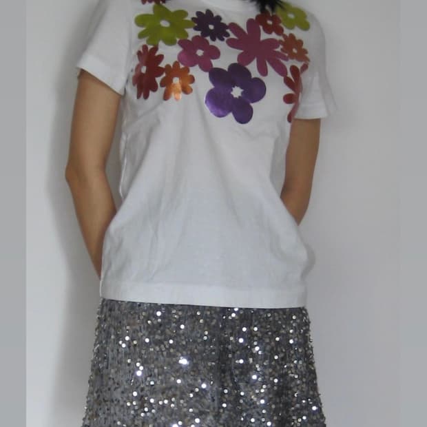 Comme des garcons metal flower T-shirt