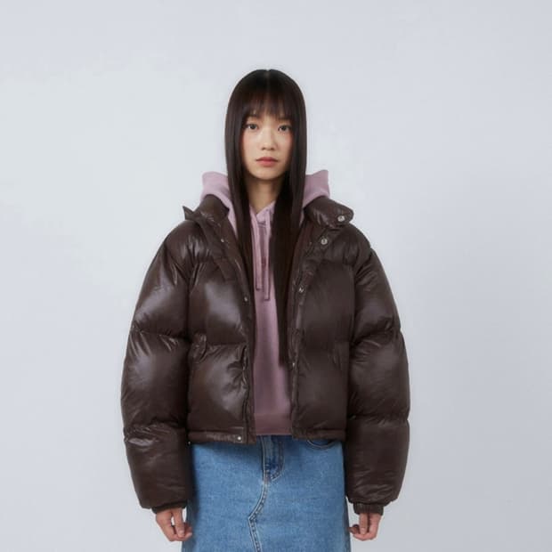 코드그라피 글로시 컬러링 크롭 푸퍼