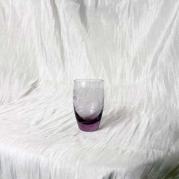 🔮Amethyst Floral Etched Tumbler