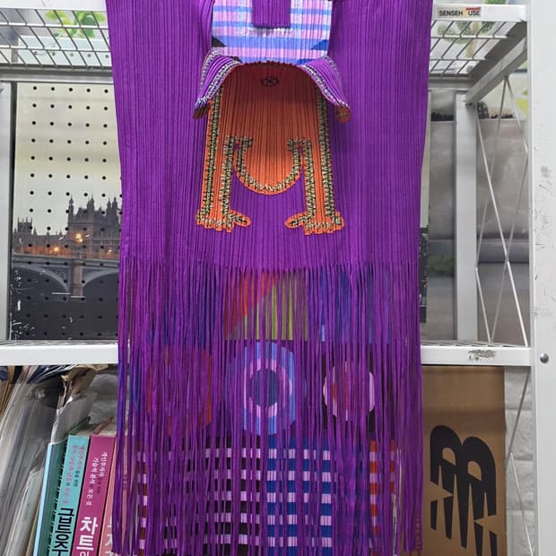 플리츠플리즈 이세이미야케 롱원피스 롱드레스 55~66 나시원피스 WM52