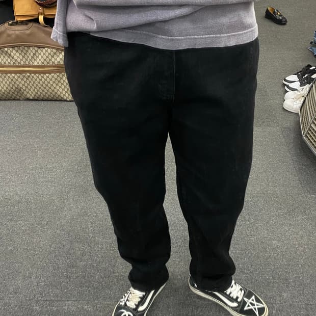 00s Levis 리바이스 550 흑청 데님팬츠