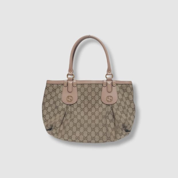 구찌 핑크 스칼렛 스터드 토트백 숄더백 (정품)