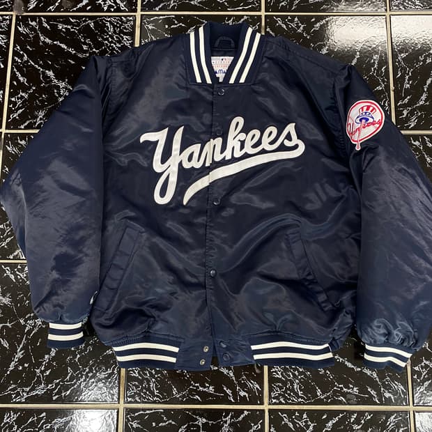 마제스틱 뉴욕 양키스 양키즈 바시티 나플리 자켓 한정판