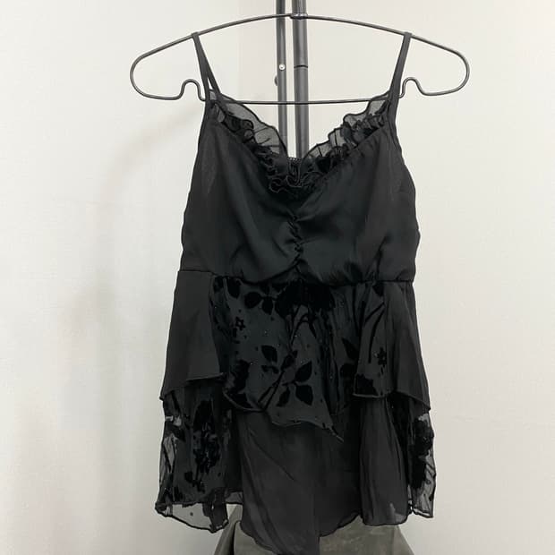 Ruffle Layered Asymmetric Camisole
