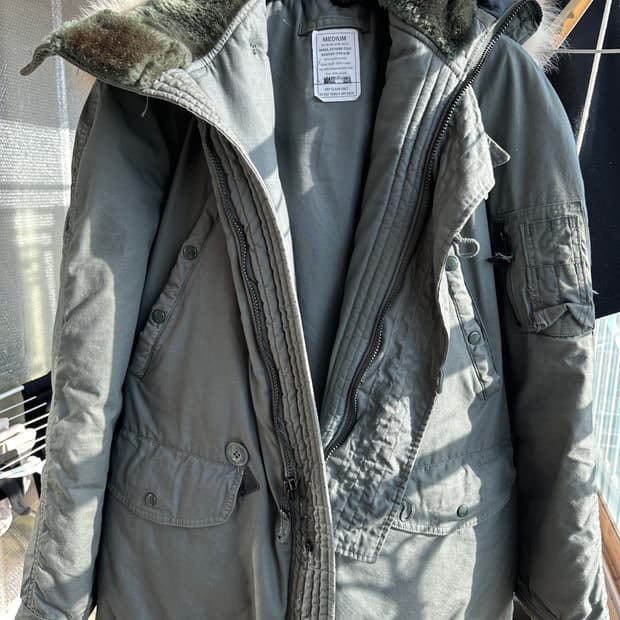 미군 오리지널 N3B파카 미디움 M