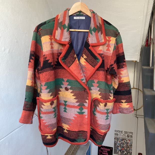 빈티지 나바호 울자켓