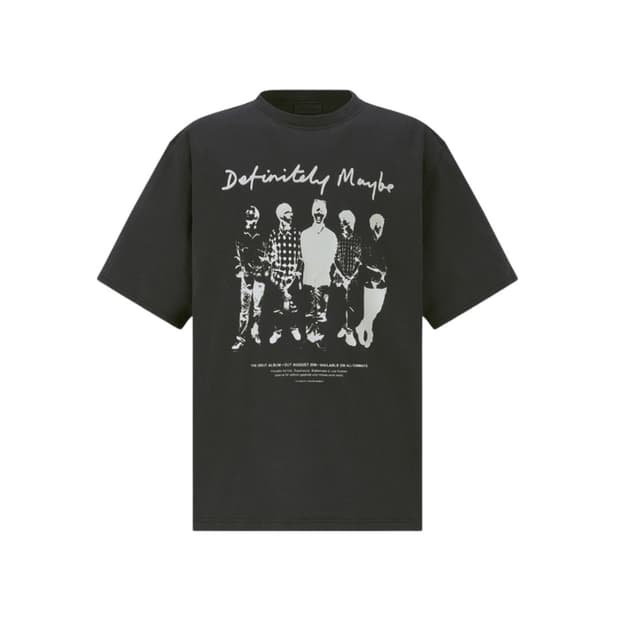 (S M L) 노이스 x 오아시스 데뷰 티셔츠 차콜