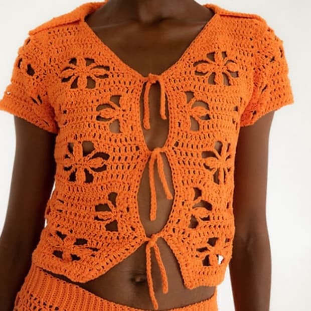 Tach clothing 크로셰 탑 판매합니다. 