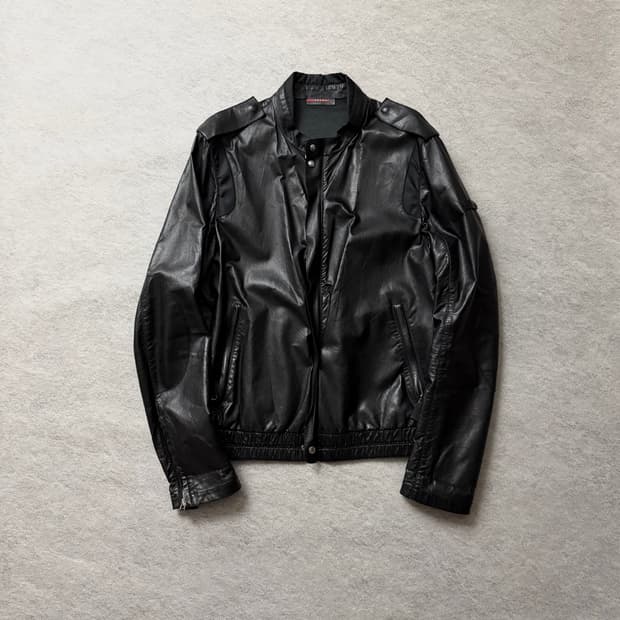 1990‘S 프라다 에폴렛 레더자켓