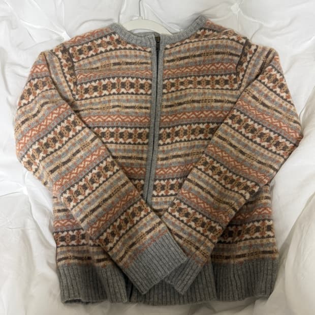빈티지 니트 가디건 집업