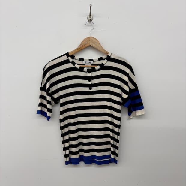 소니아리키엘 스트라이프 반팔 티셔츠 여성 M