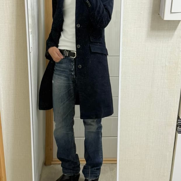 봄 코트 Armani Exchange Moleskin Coat(L)