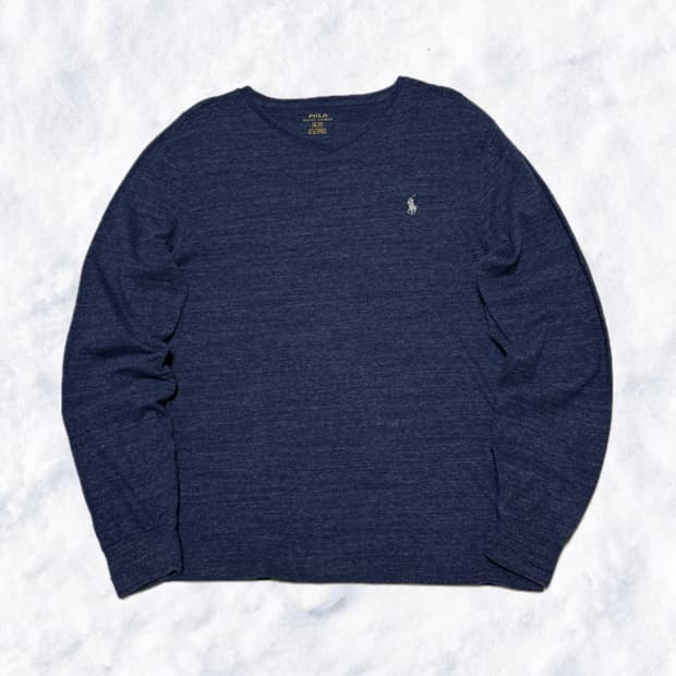 폴로 랄프로렌 딥블루/실버 긴팔 