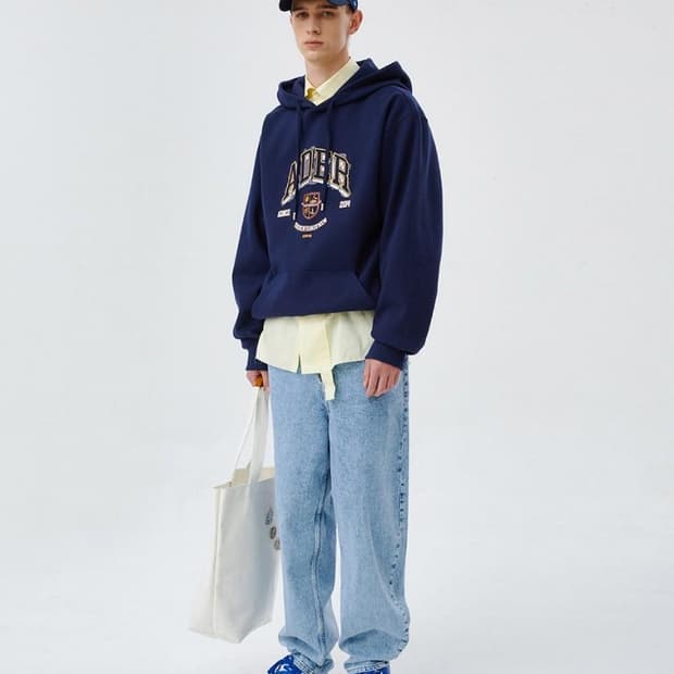 아더에러 스터치 후드 A1 stoutch hoodie navy