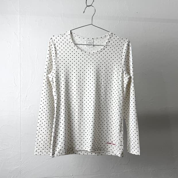 Marie Claire 도트 롱 슬리브