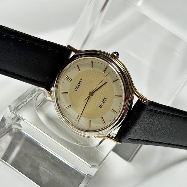 80's90's 세이코 빈티지  돌체 콤비 텍스처 다이얼 워치