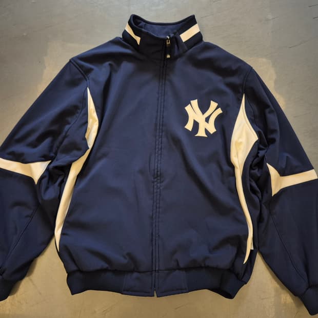 00s 마제스틱 뉴욕양키스 써멀 짚업 자켓