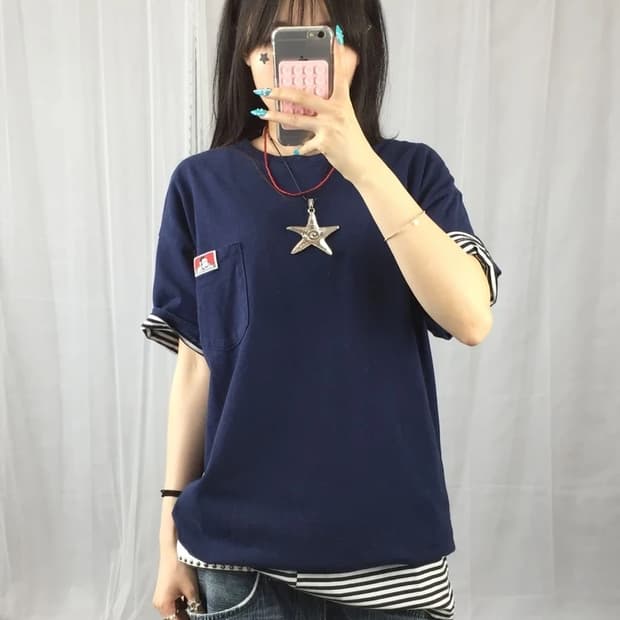 Ben Davis Navy Pocket Tee