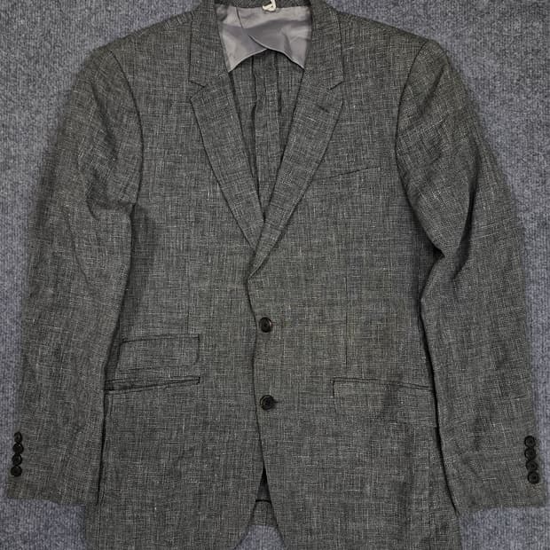 커스텀멜로우 투버튼 체크 정장 자켓 급처