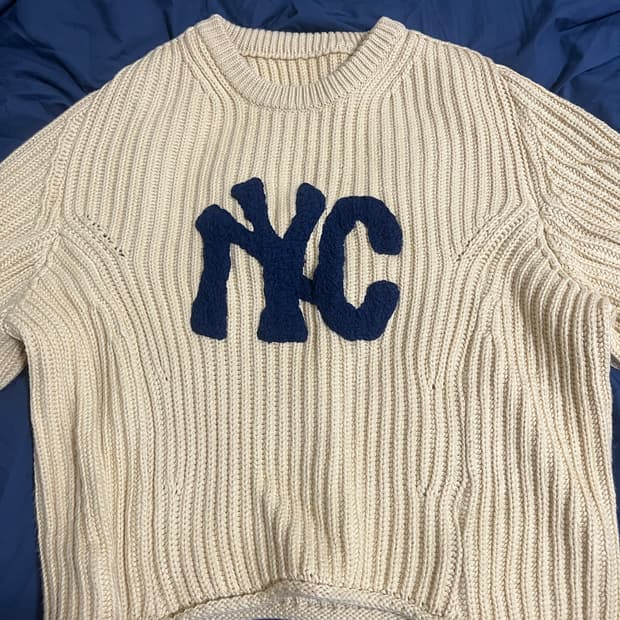 노앙 NYC RIBBED CROP KNIT MUSTARD