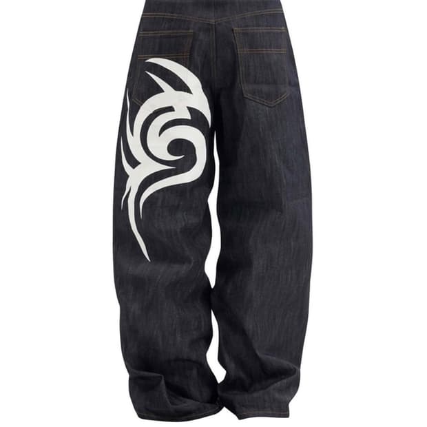 비엑세스 TRIBAL RAW DENIM LOOSE PANTS 2