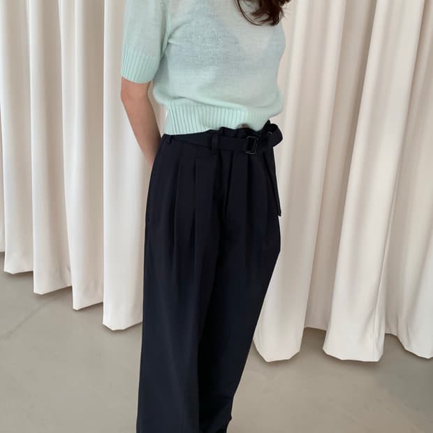 "Lemaire" two-tuck wide Slacks