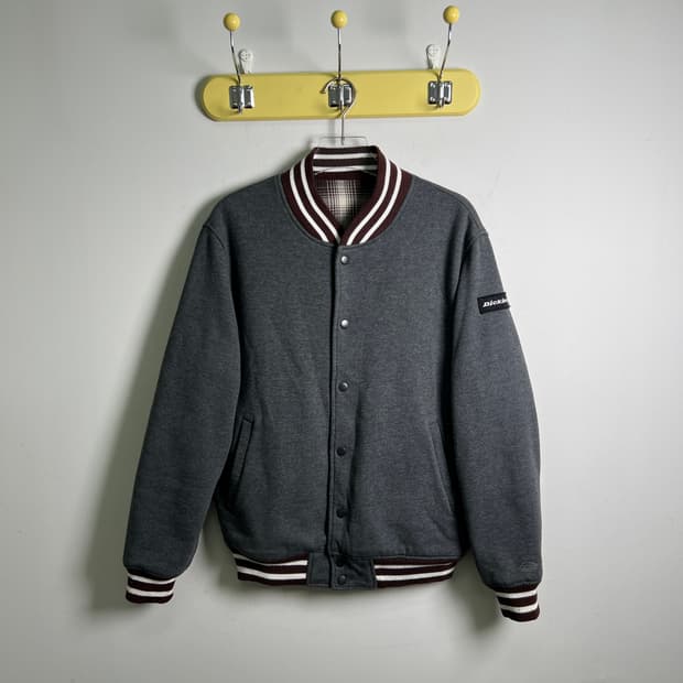 Dickies 디키즈 그레이 리버시블 바시티 자켓 L