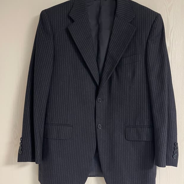 까날리(CANALI) 스트라이프 울 수트 자켓 46C