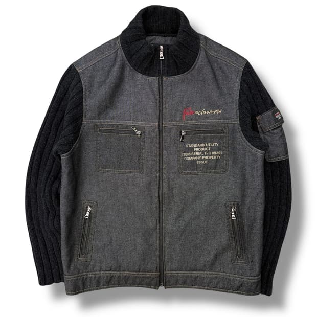 후부 올드스쿨 니트자켓 r1884