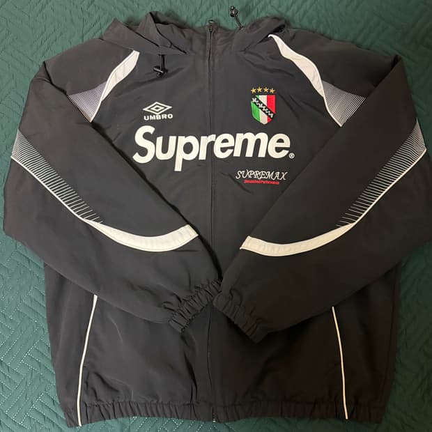 슈프림x엄브로 트랙 자켓 블랙 L
