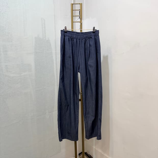 와이드 밴딩바지 밴딩청바지 썸머데님 여름청바지 4821