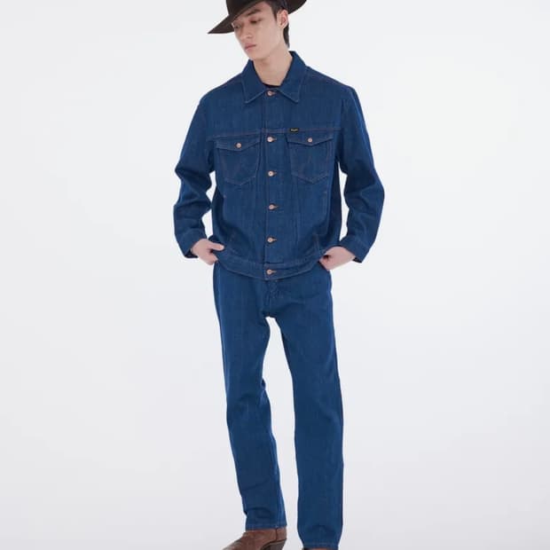 랭글러 블루 헤리티지 데님 자켓,팬츠 셋업 (미국,usa)