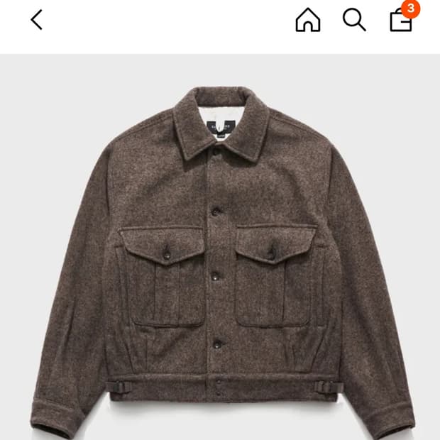 Eastlogue 배틀드레스 울 자켓 팝니다