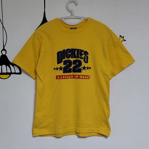 [L] Dickies 00s Y2K 올드스쿨 크랙 그래픽 반팔티