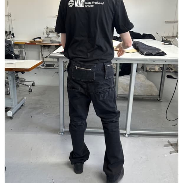 플라스틱프로덕트 Bag Pants 사이즈 M 블랙