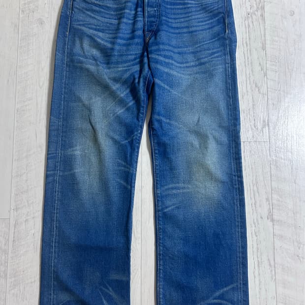RRL 그랜드폴스 워싱 빈티지 파이브 포켓 데님 33x32