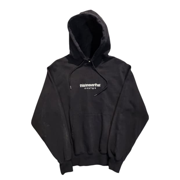 디스이즈네버댓 블랙 후드티 (S)