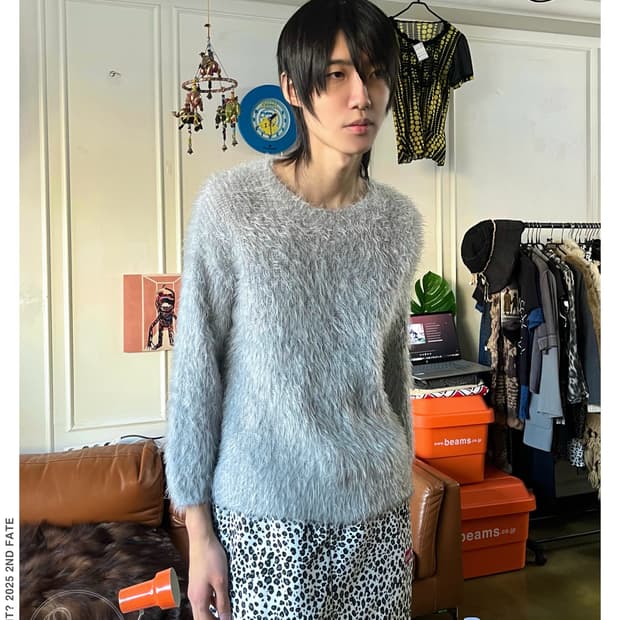 Back Number Japan Hairy Fur Knit Seeater