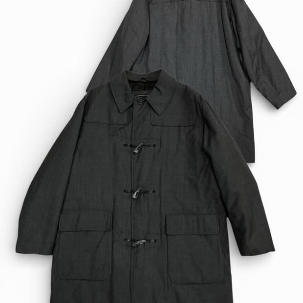 버버리 차콜 그레이 떡볶이 패딩 L