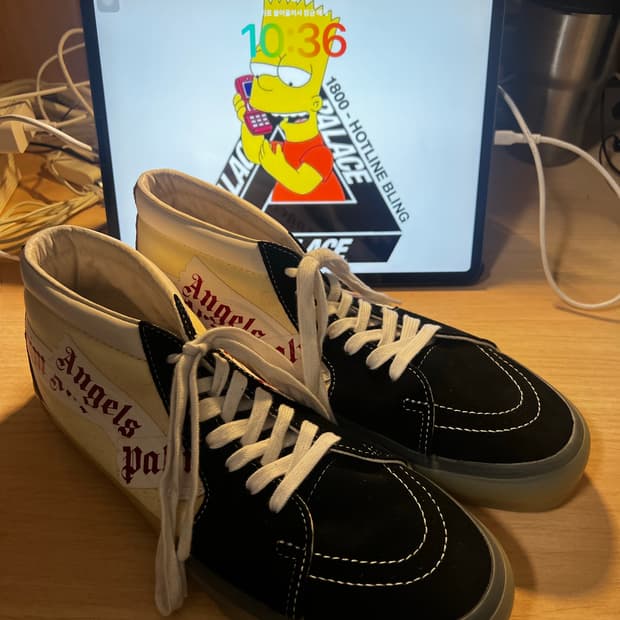 (신발 교환 받음)반스X팜엔젤스 스케이트 미드