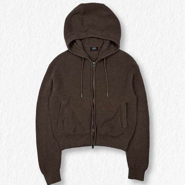 무신사스탠다드 니트 후드집업