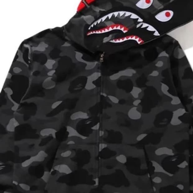 베이프 더블샤크후드 흑계 xl 새상품