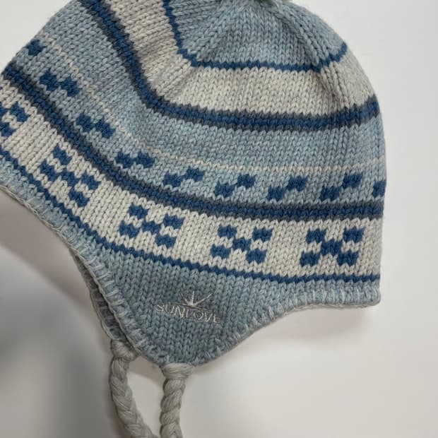 썬러브Tassel Beanie Blue