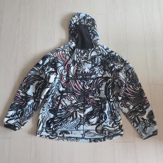 슈프림 x 노스페이스 스팁 테크 플리스 풀오버 멀티컬러 드래곤