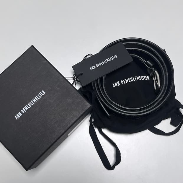 Ann Demeulemeester 카프스킨 레더 벨트