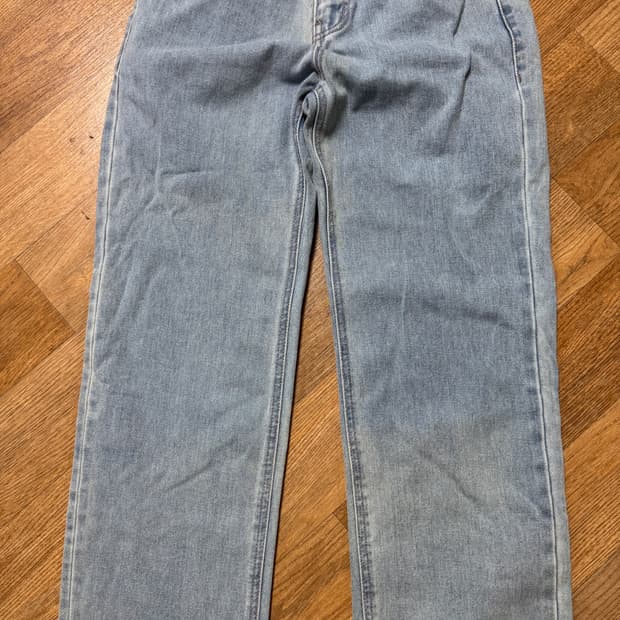 무신사 스탠다드 스트레이트 데님팬츠 라이트 인디고